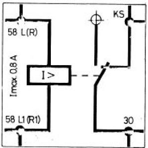 Relais d'intensité à lampe STE 4/50