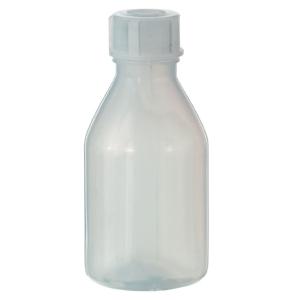 Flacon polyéthylène à couvercle fileté, 100 ml, col étroit