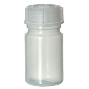 Flacon polyéthylène, 50 ml, col large, avec bouchon fileté