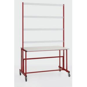Banc d'expériences mobile M 1300 avec cadre 4 étages sur roulettes
