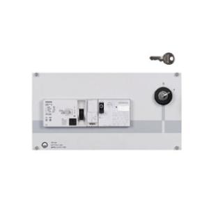 Module de raccordement triphasé 400 V avec disjonteur 30 mA, disjoncteur 9...14A à clef