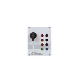 Module sortie triphasée 400 I/0 sur douilles 4 mm avec voyants lumineux