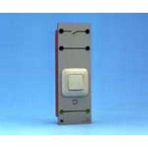Bouton poussoir Modèle affleurant 250 V ca/10 A - Type Duro 2000 SI, blanc