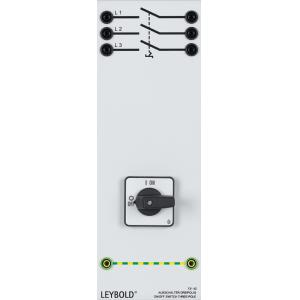 Interrupteur tripolaire Pouvoir de coupure: 20 A / 500 V CA - Positions: 0 - 1